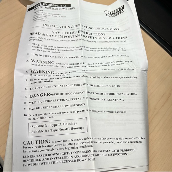 NWT FEIT LED Dimmable 2 Pack 5-6 inch Recessed Lights 2700K Soft White 9.4 Watts - Picture 9 of 9